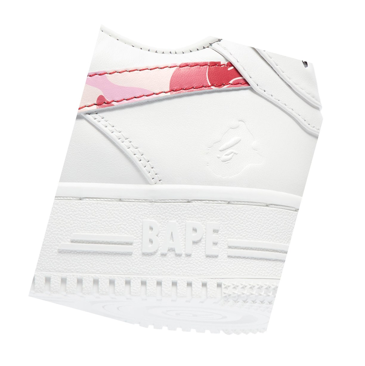 Carmine Rose Women's A BATHING APE Bape Sta™ White / Abc Camo Low Sneakers | ZFX391874