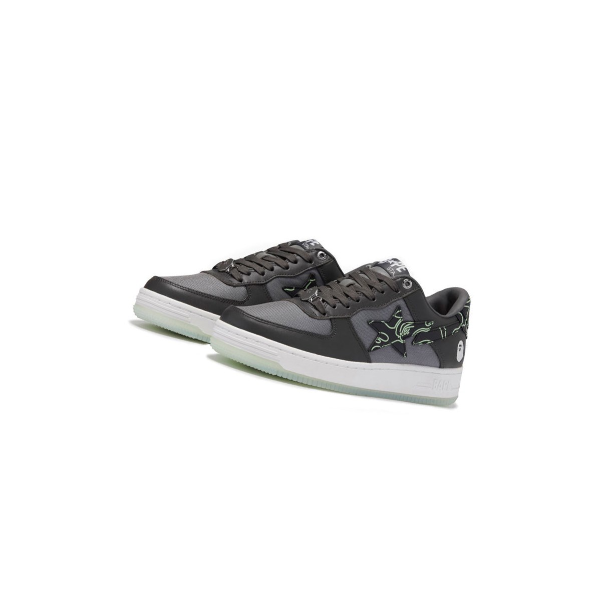 Dark Grey Men\'s A BATHING APE Bape Sta #1 M2 Low Sneakers | HAK895370