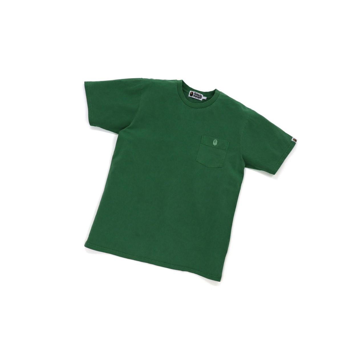 Emerald Men\'s A BATHING APE One Point Overdye Pocket Tee Short Sleeve T Shirts | ZBG160927