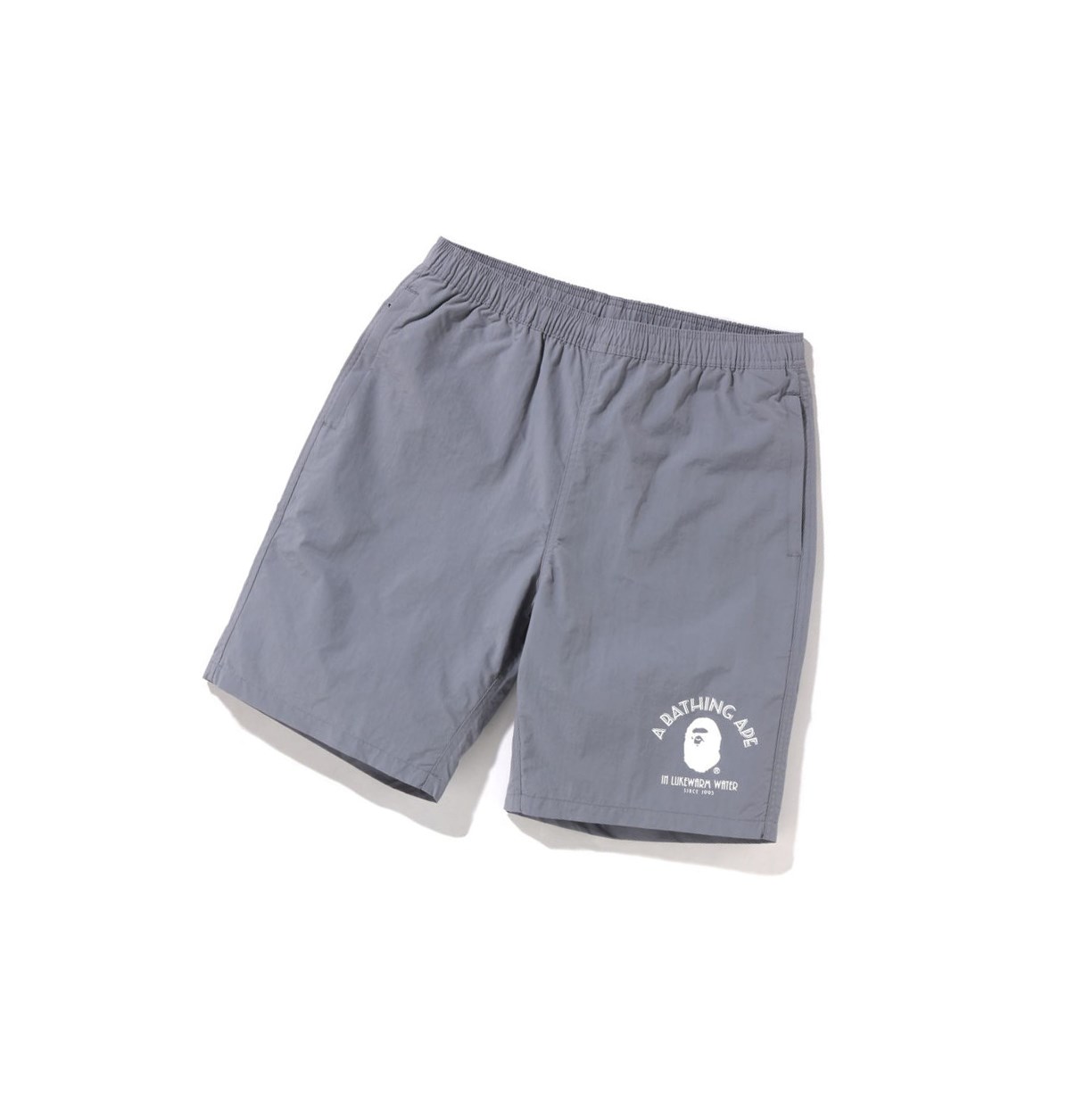 Grey Men\'s A BATHING APE Nylon Beach Shorts | VSW341678