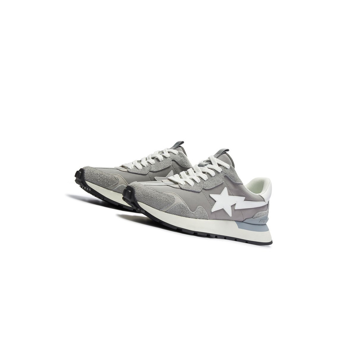 Grey Men\'s A BATHING APE Road Sta Express #1 M2 Low Sneakers | XKD680397