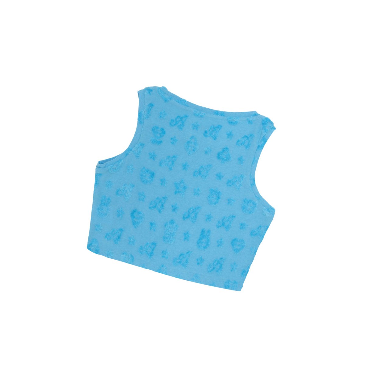 Light Blue Women's A BATHING APE Cropped Pattern Vest | WQA840971