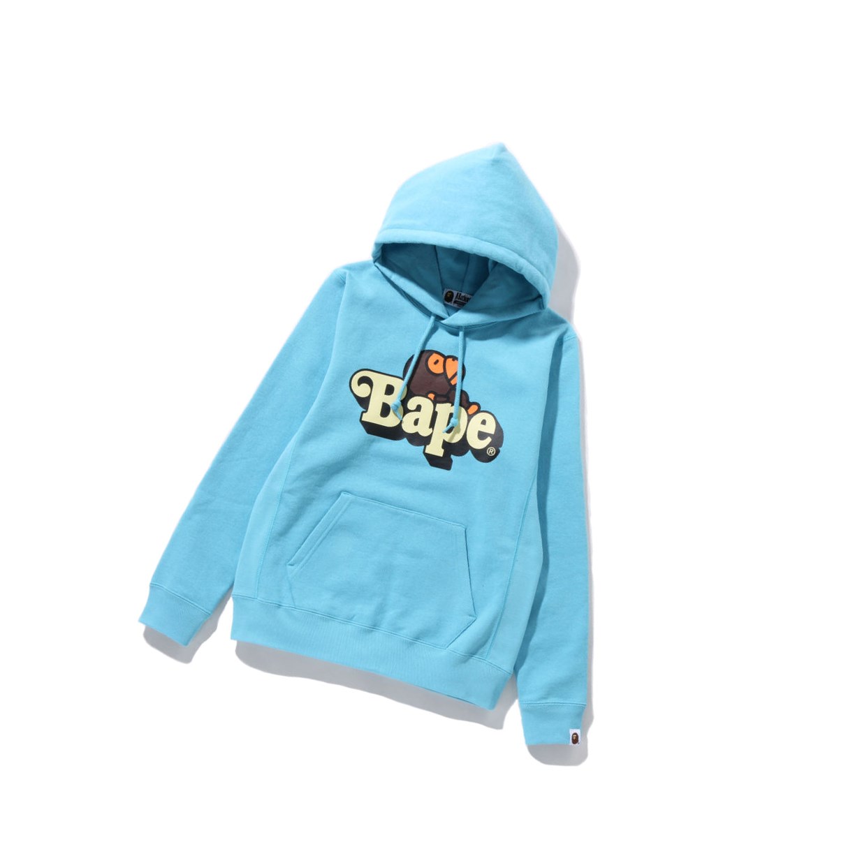 Light Blue Women\'s A BATHING APE Milo On Bape Pullover Hoodie | NRX346210