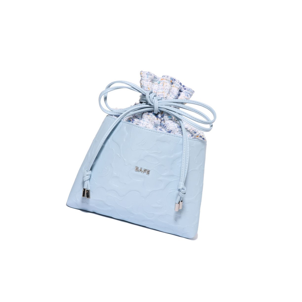 Light Blue Women\'s A BATHING APE Solid Camo Drawstring Backpacks | EKJ695031