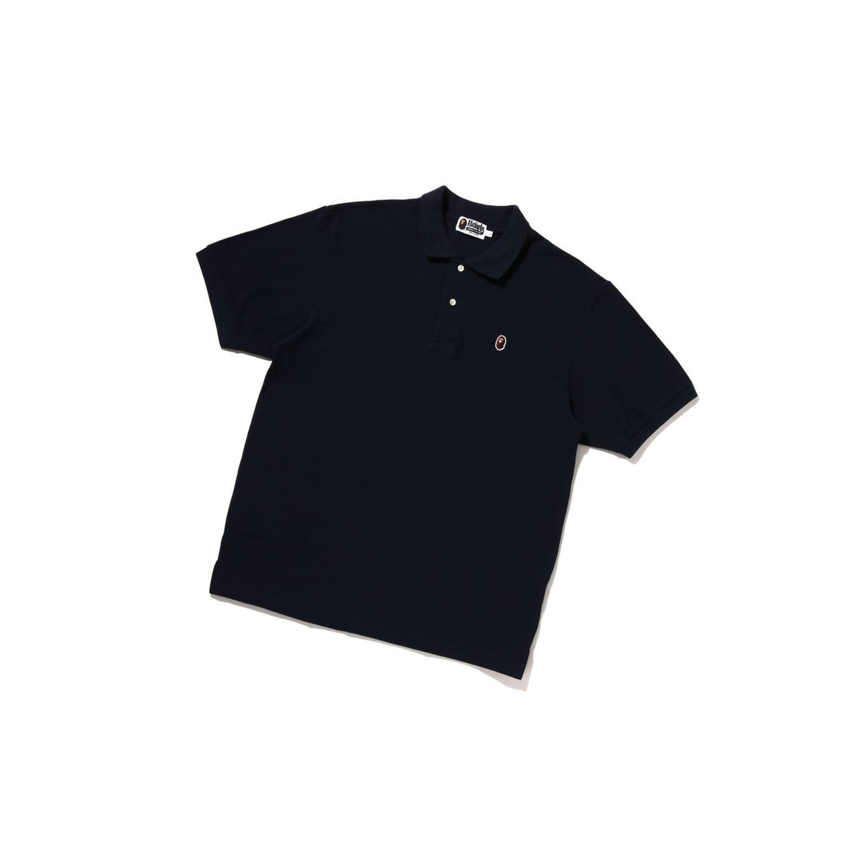 Navy Blue Men\'s A BATHING APE Ape Head One Point Relaxed Fit Short Sleeve Polo | OJU614258