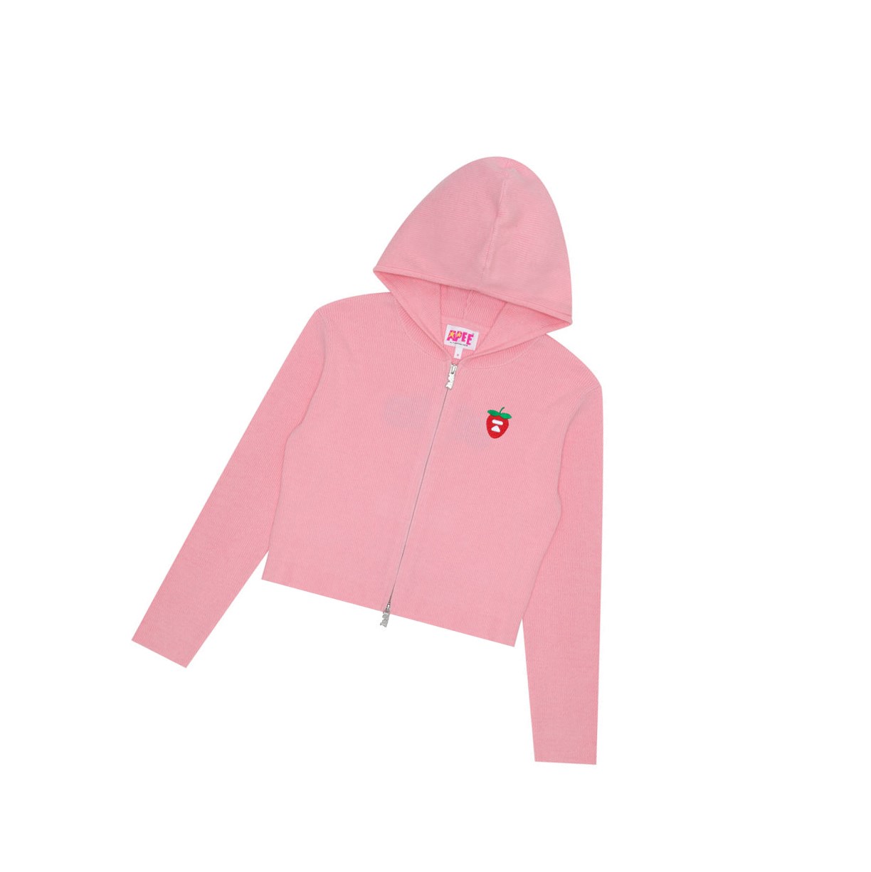 Pale Pink Women\'s A BATHING APE Hooded Cardigan Cardigan Cardigan | AYV438201