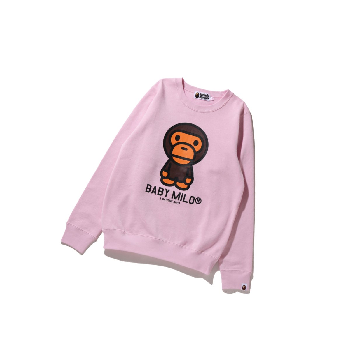 Pink Women\'s A BATHING APE Baby Milo Crewneck Sweatshirts | VTI240361