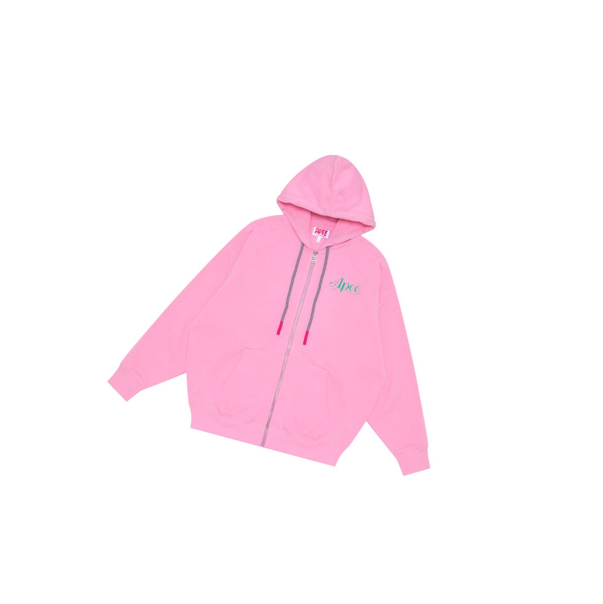 Pink Women\'s A BATHING APE Oversized Zip Throughs Hoodie | WCQ321475