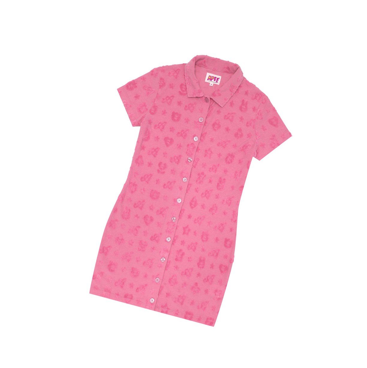 Pink Women\'s A BATHING APE Patterned Dress Mini Dress | MZU482153