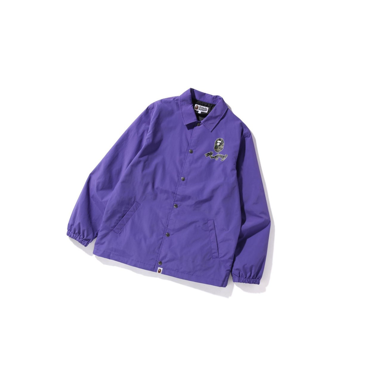 Purple Men\'s A BATHING APE Harajuku Coach Jackets | ZDN248603