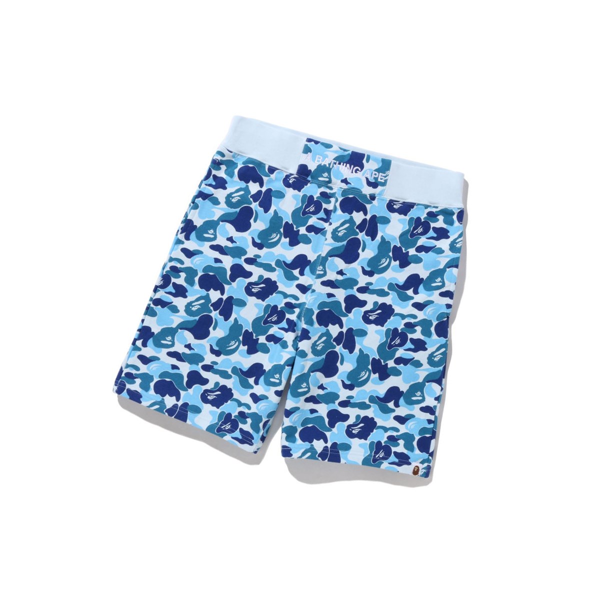 Sky Blue Men\'s A BATHING APE Abc Camo Sweat Shorts | YCI273968