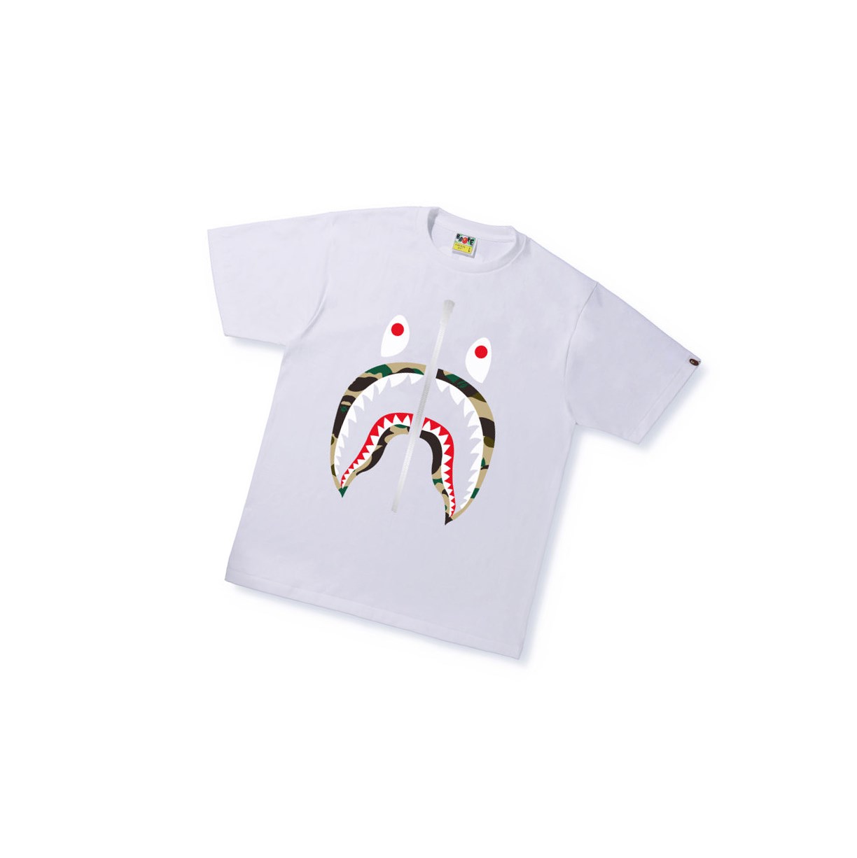 White Men\'s A BATHING APE 1st Camo Shark Tee Short Sleeve T Shirts | KVG594863