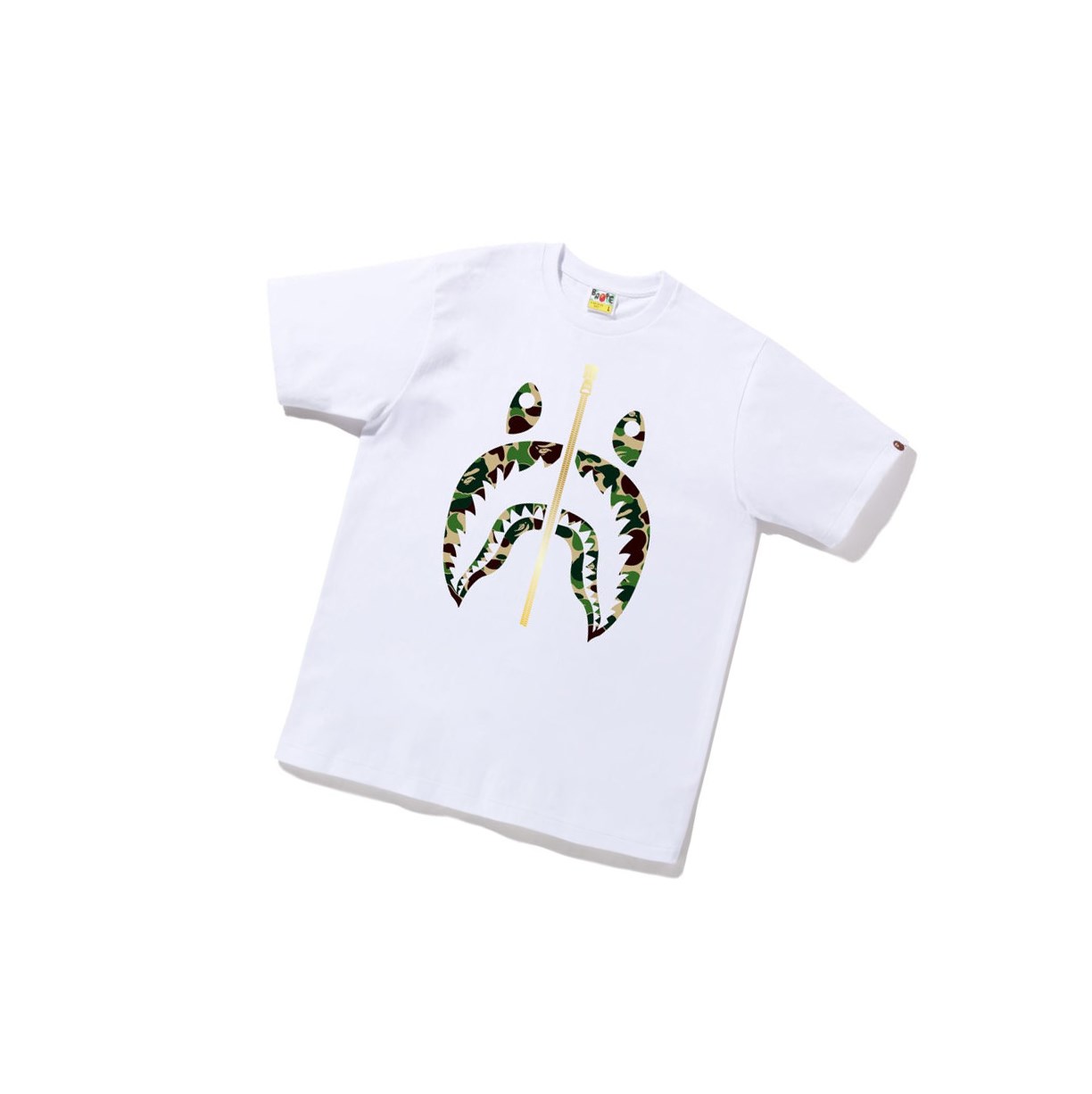 White Men\'s A BATHING APE Abc Camo Shark Tee Short Sleeve T Shirts | DAF761840