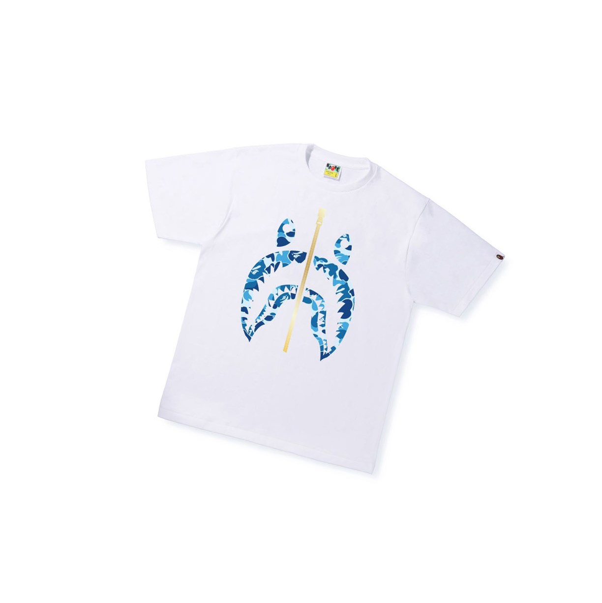 White Men\'s A BATHING APE Abc Camo Shark Tee Short Sleeve T Shirts | NDH685917