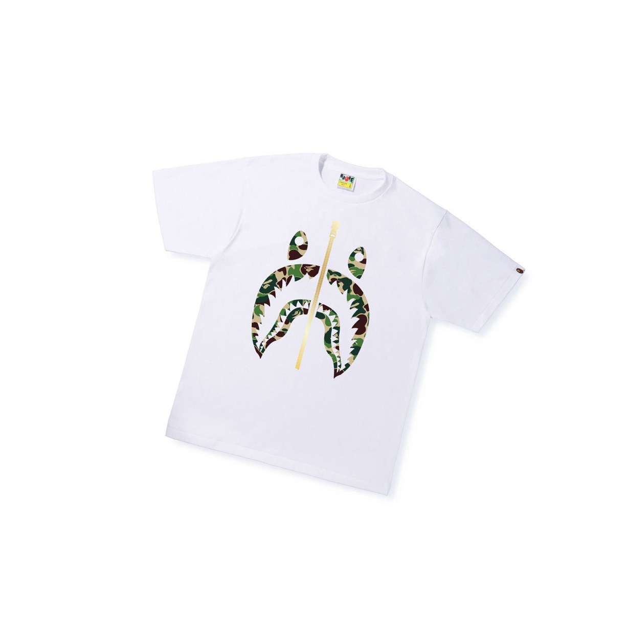 White Men\'s A BATHING APE Abc Camo Shark Tee Short Sleeve T Shirts | WEI637029