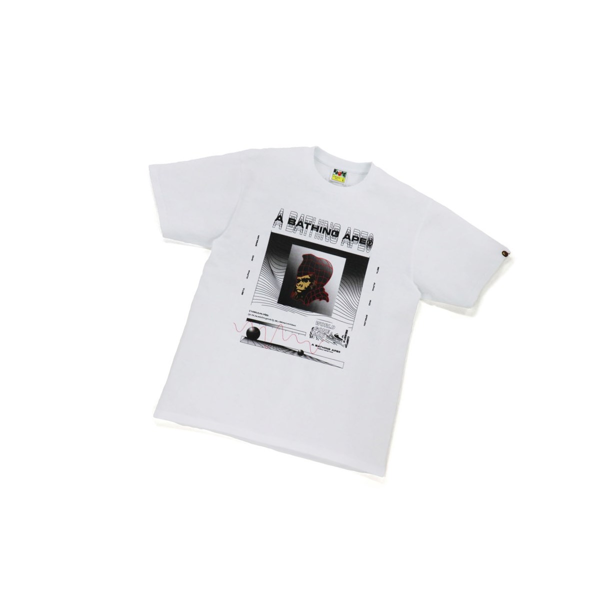 White Men\'s A BATHING APE Bape General Tee Short Sleeve T Shirts | OTF123670