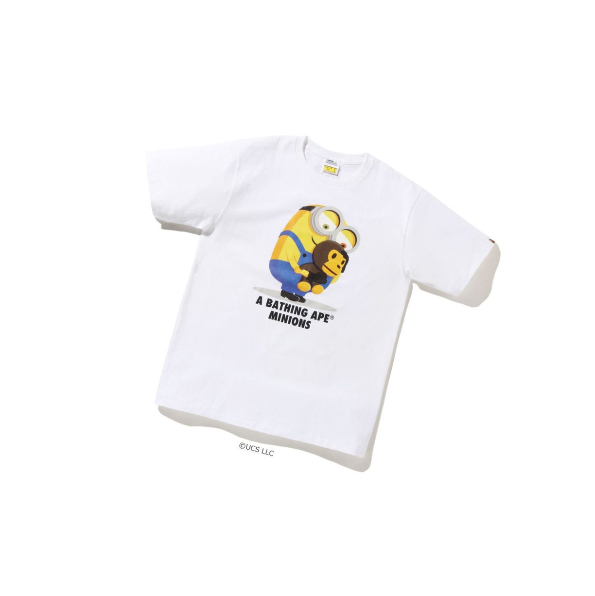 White Men\'s A BATHING APE X Minions Tee08 Short Sleeve T Shirts | XDJ302158