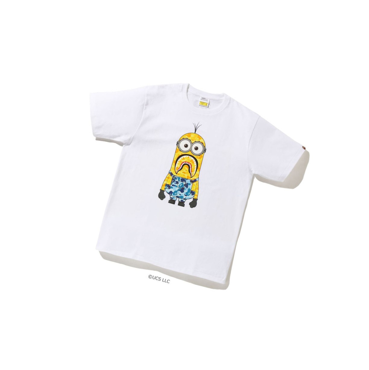 White Men\'s A BATHING APE X Minions Tee07 Short Sleeve T Shirts | YEC145260