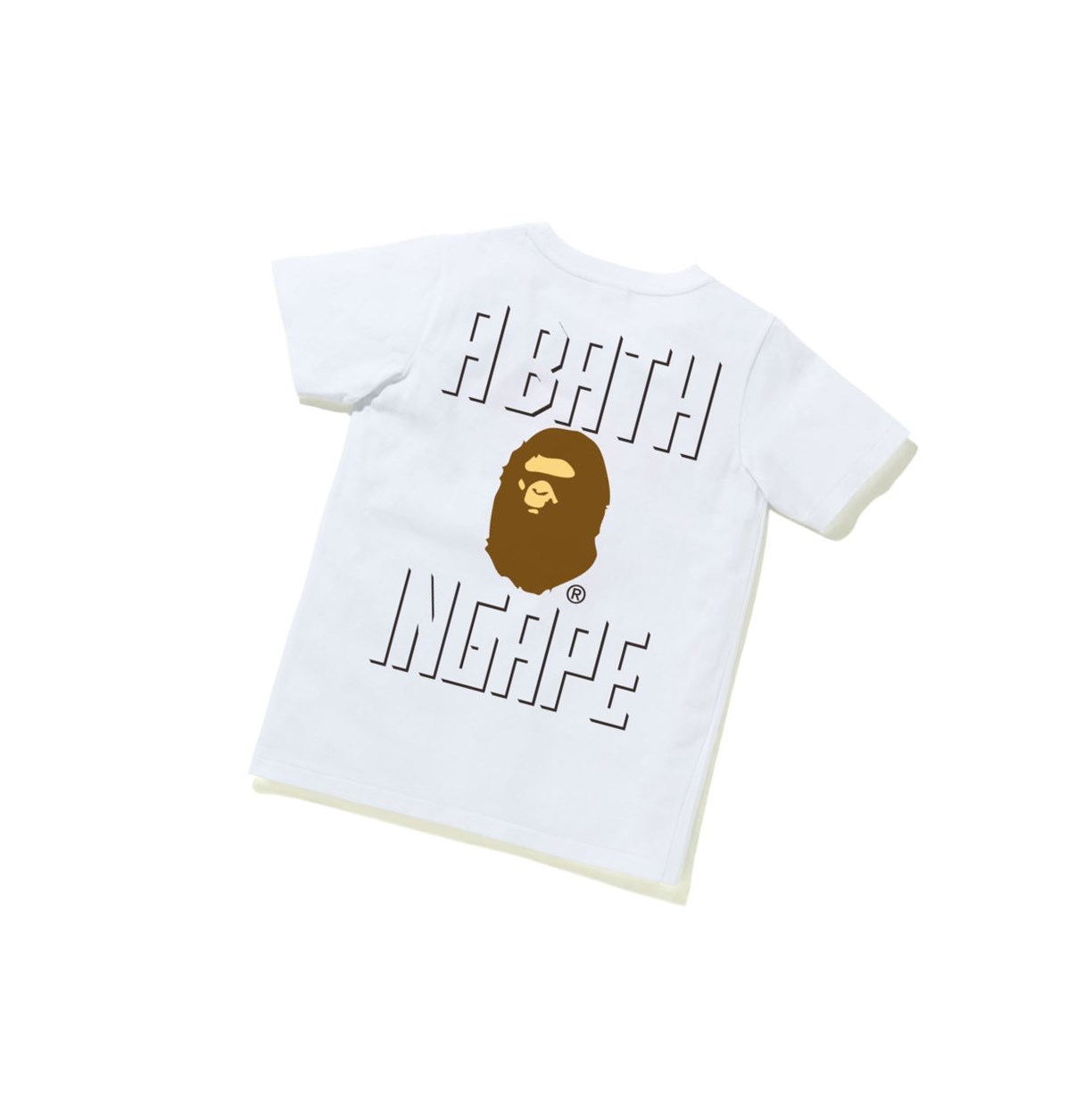 White Women's A BATHING APE Ape Head One Point Tee #2 Short Sleeve T Shirts | QIN214605