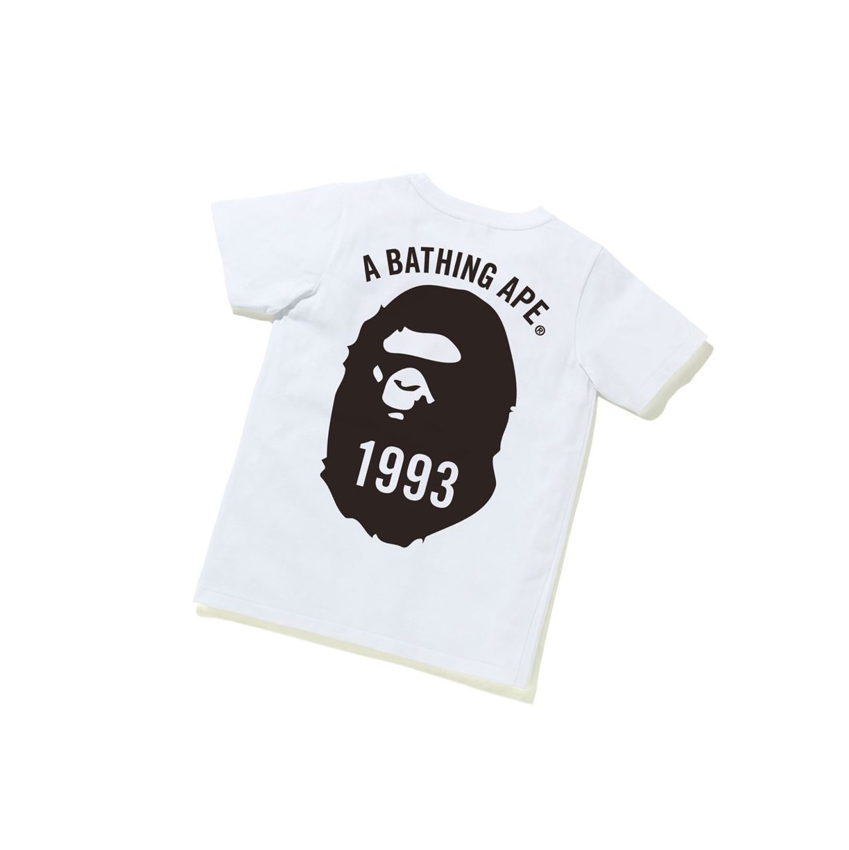 White Women's A BATHING APE Ape Head One Point Tee #4 Short Sleeve T Shirts | TGZ672908