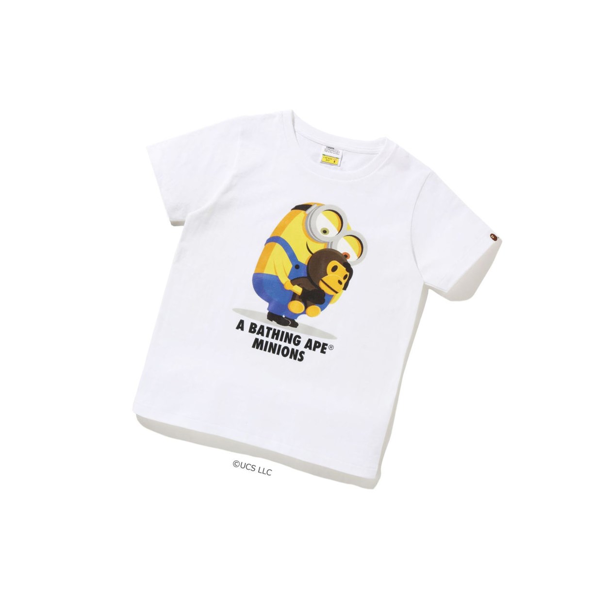 White Women\'s A BATHING APE X Minions Tee08 Short Sleeve T Shirts | ZBG815394