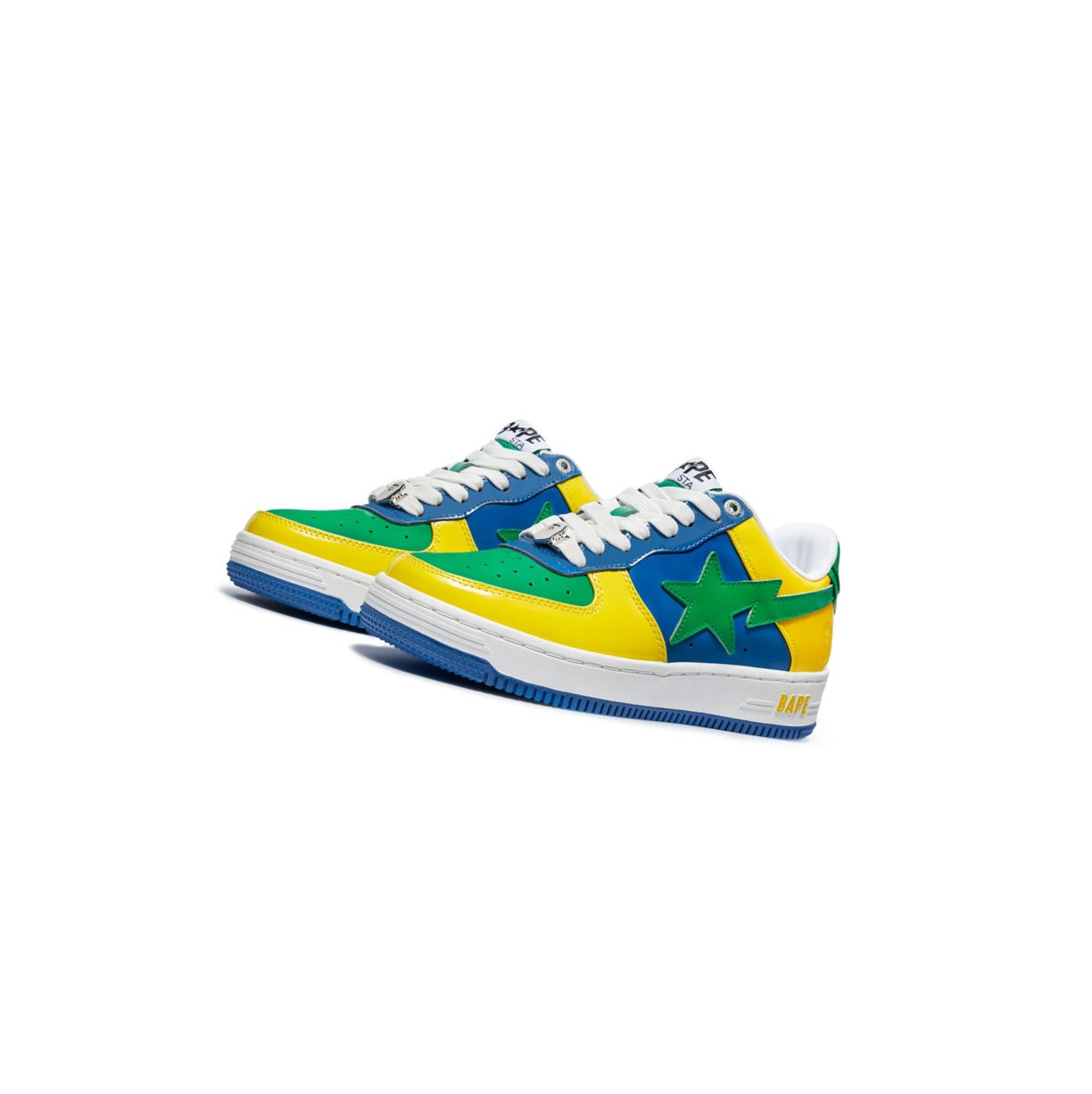 Yellow Men\'s A BATHING APE Bape Sta M1 Low Sneakers | CNL627349