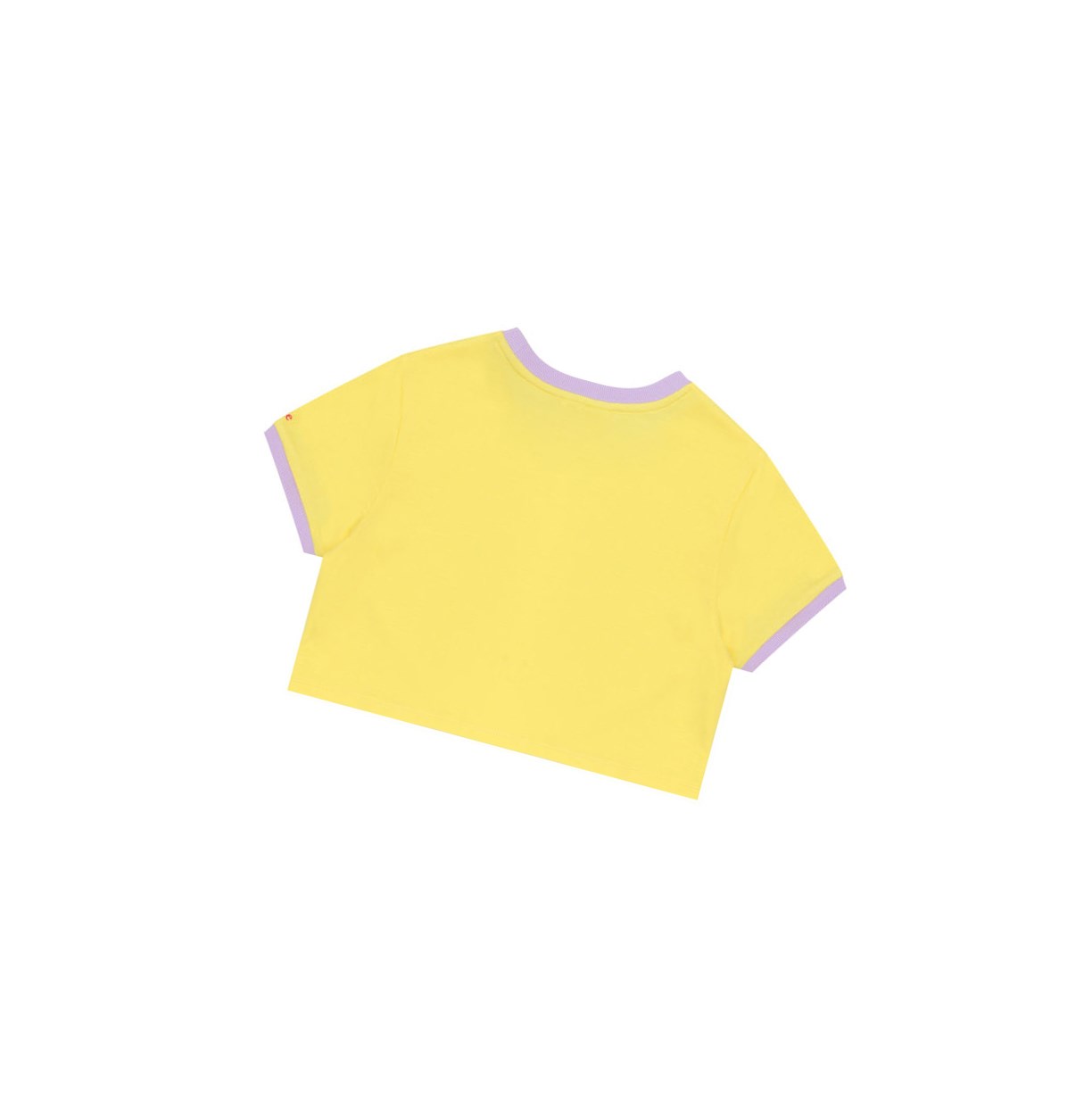 Yellow Women's A BATHING APE Heart Cropped Tee Short Sleeve T Shirts | YWF596734