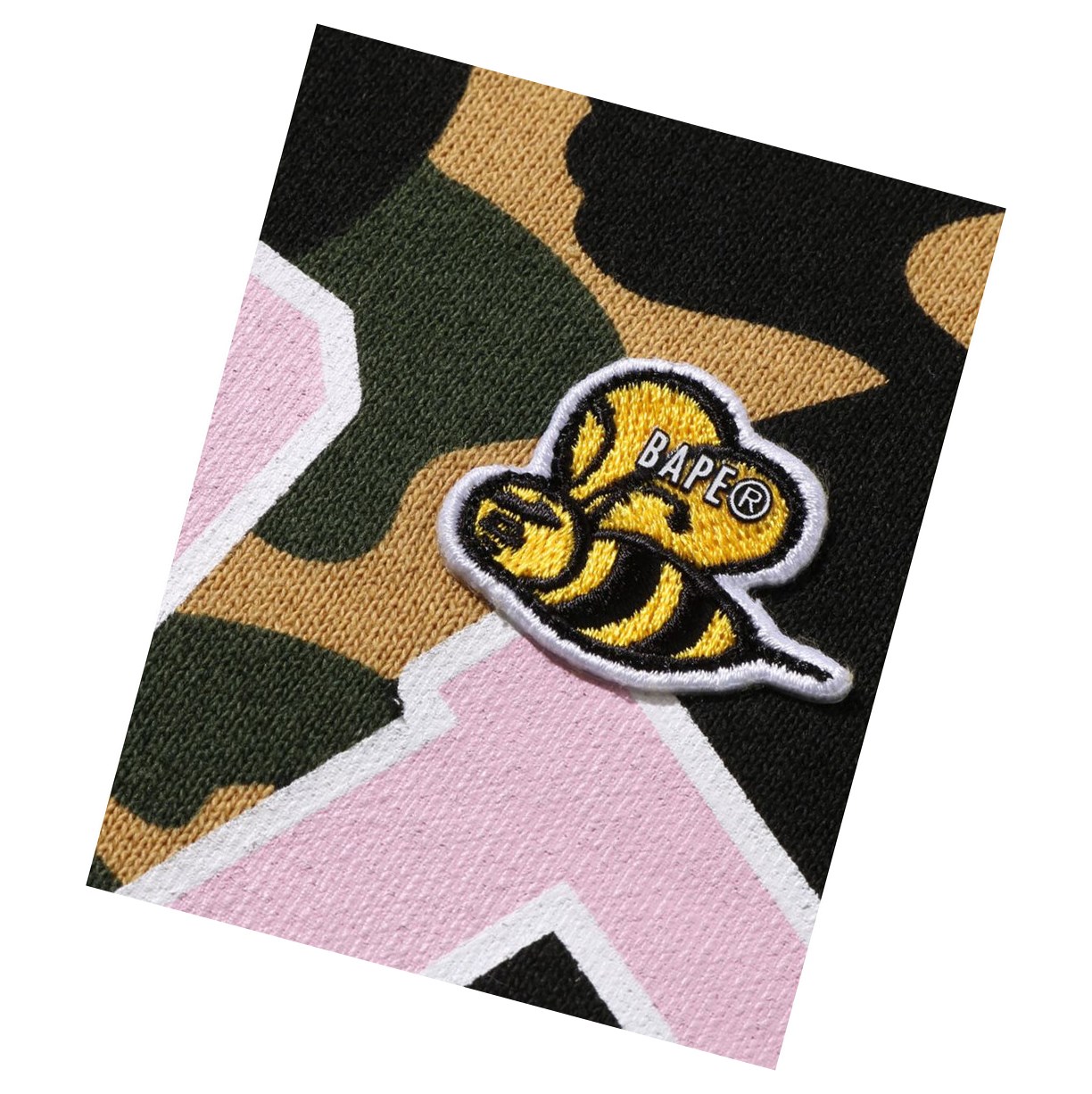 Yellow Women's A BATHING APE Multi Label 1st Camo Oversized Hoodie | ILK375289